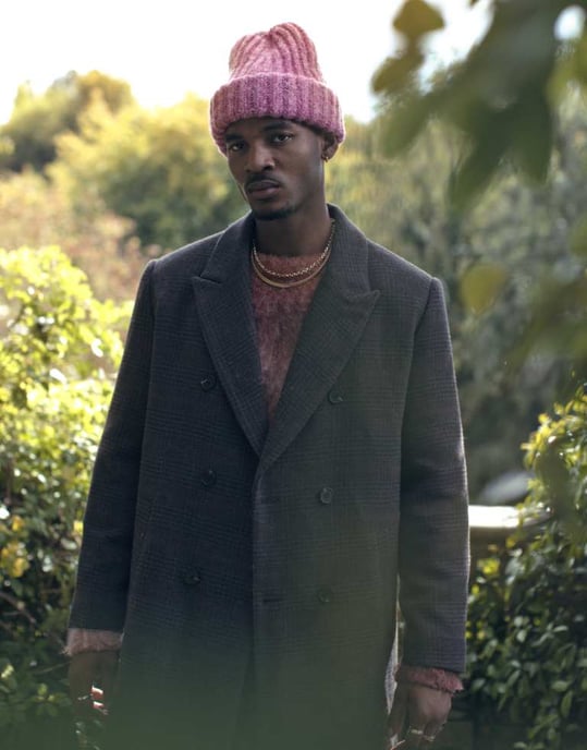 Topman single breasted overcoat in heritage check - Image 4