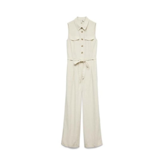Vero Moda Vmjosephine sl jumpsuit wvn btq beige - Image 1