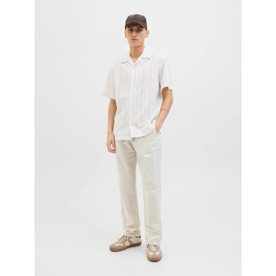 Jack & Jones Jpstkane summer linen blend jogger beige - Image 3