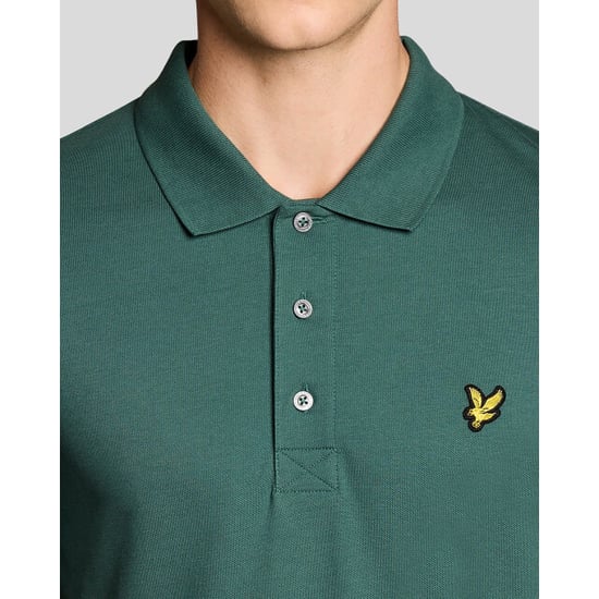 Lyle and Scott Plain polo shirt donker - Image 3