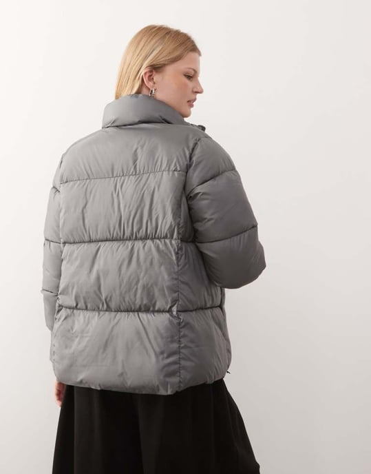 Columbia Puffect II puffer full zip jacket in city grey - Image 3