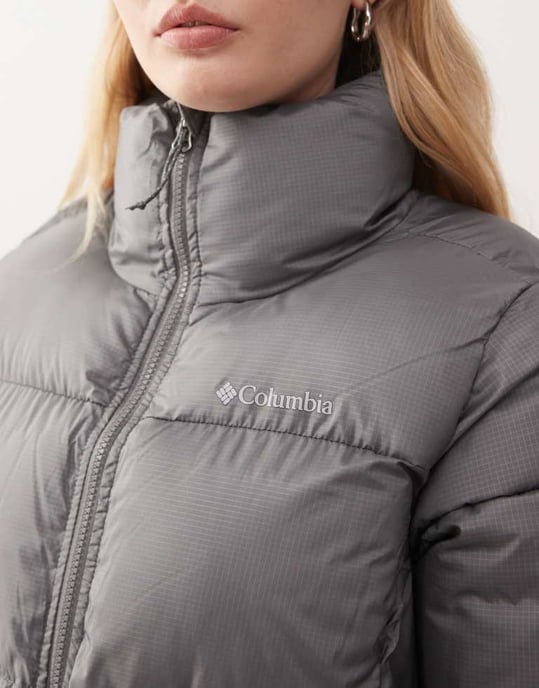 Columbia Puffect II puffer full zip jacket in city grey - Image 4