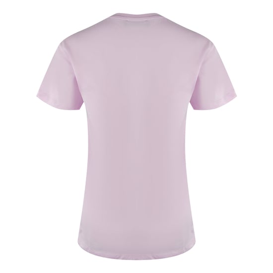 Love Moschino Small Heart Signature Logo Pink T-shirt - Image 3