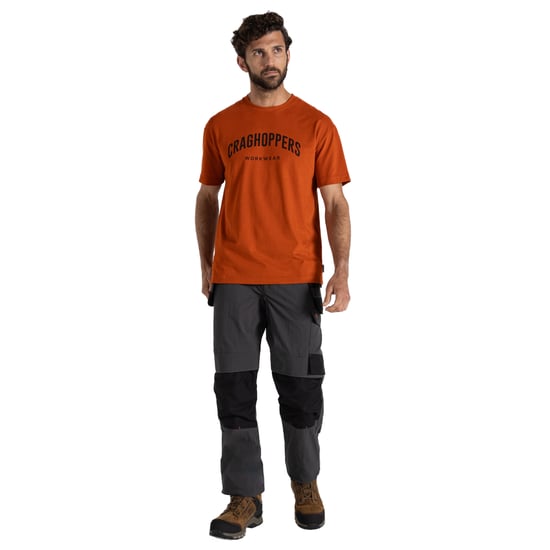 Craghoppers Mens Batley Work T-Shirt (Potters Clay) - Image 3