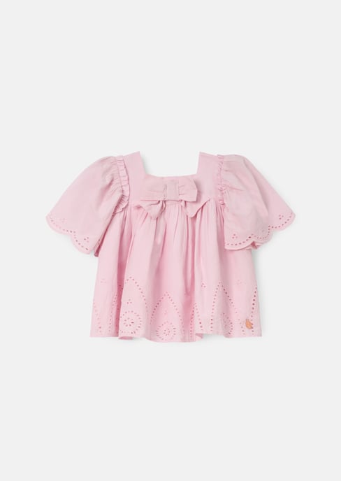 Flo Pink Woven Cotton Top - Image 1