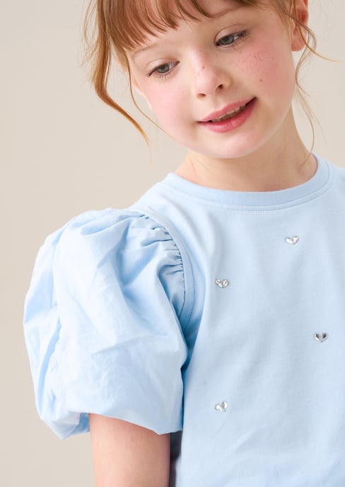 Reyna Diamonte Puff Sleeve Tee - Image 3