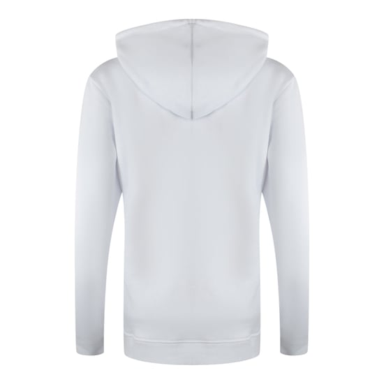 Love Moschino Small Bold Heart Logo White Zip Hoodie - Image 3