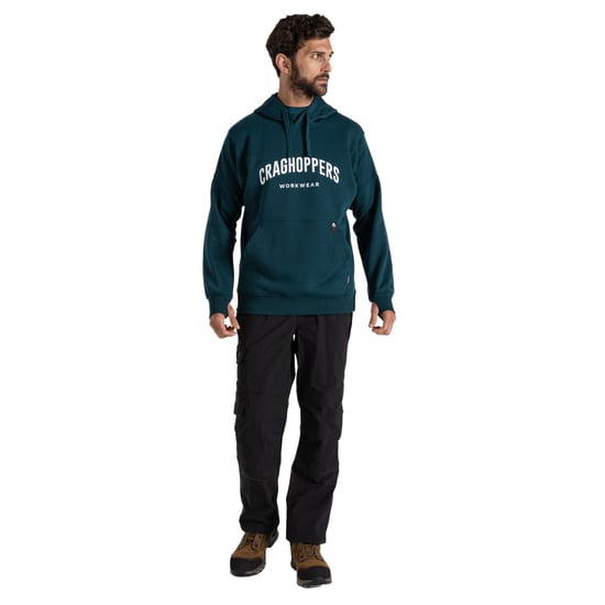 Craghoppers Mens Workwear Oulston Hoodie (Mörk Aegean Blue) - Image 4