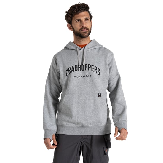 Craghoppers Mens Workwear Oulston Hoodie (Mjuk grå marl) - Image 3