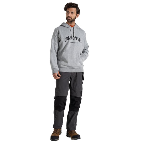 Craghoppers Mens Workwear Oulston Hoodie (Mjuk grå marl) - Image 4