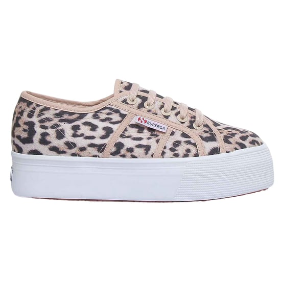Superga Womens/Ladies 2790 Jaguar Print Trainers (Beige) - Image 3