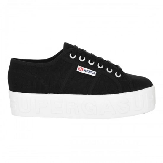 Superga Dames 2790 Logo Sneakers (Zwart) - Image 1