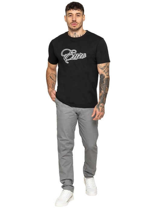 Enzo Milano | Mens Applique Logo T-Shirt - Image 4