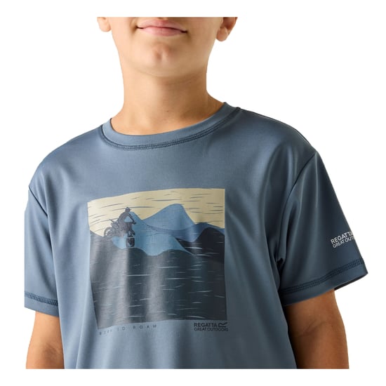 Regatta Kinderen/Kinderen Alvarado Bike T-Shirt (China Blauw) - Image 4