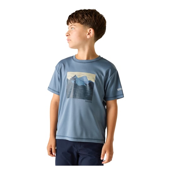 Regatta Kinderen/Kinderen Alvarado Bike T-Shirt (China Blauw) - Image 5