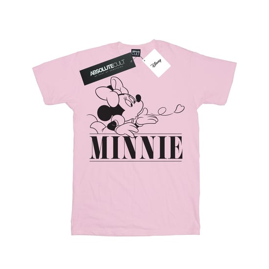 Disney Dames/Dames Minnie Mouse Kiss Cotton Boyfriend T-shirt (Baby Roze) - Image 1