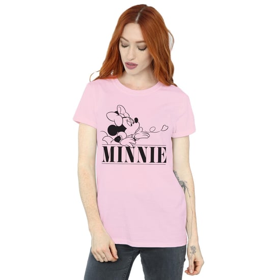 Disney Dames/Dames Minnie Mouse Kiss Cotton Boyfriend T-shirt (Baby Roze) - Image 2
