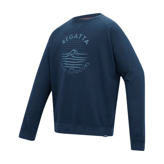 Regatta Mens Nithsdale Wave Sweatshirt (Navy) - Image 3