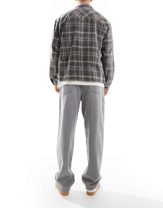 ONLY & SONS Fade rigid loose fit jeans in grey - Image 2