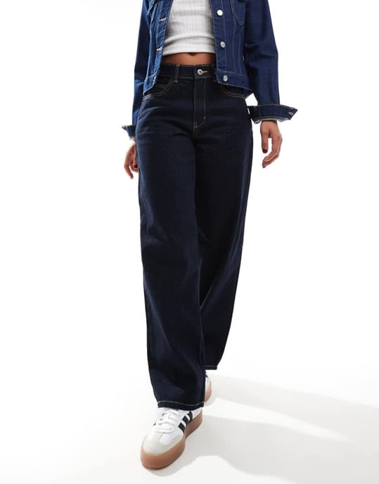 Dickies herndon loose fit denim jeans in dark blue - Image 4