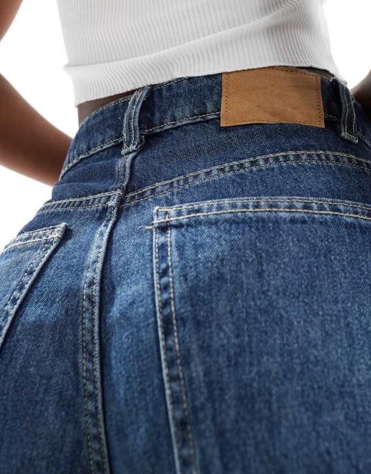 Cotton On relaxed wide leg jeans in deepwater blue denim - Image 2