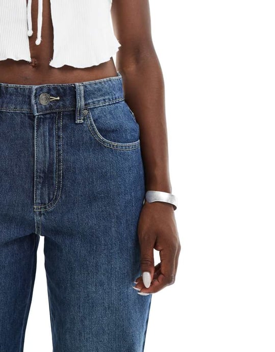 Cotton On relaxed wide leg jeans in deepwater blue denim - Image 4