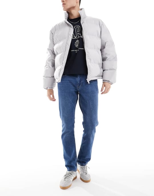 ONLY & SONS regular fit jeans in mid blue wash - Image 2