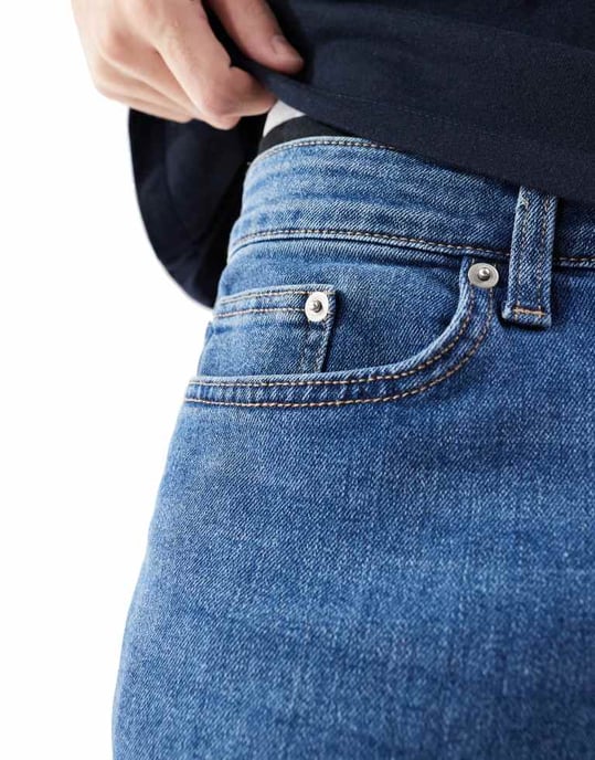 ONLY & SONS regular fit jeans in mid blue wash - Image 3