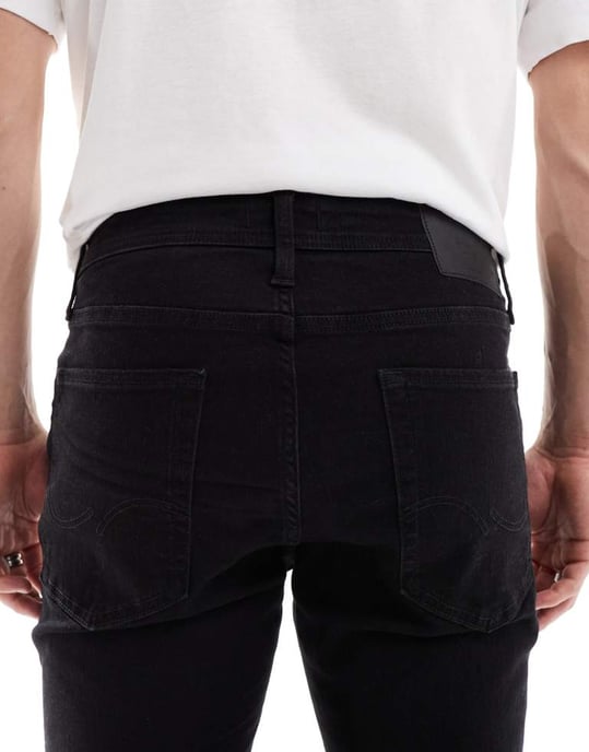 Jack & Jones Mike tapered jean in black - Image 4