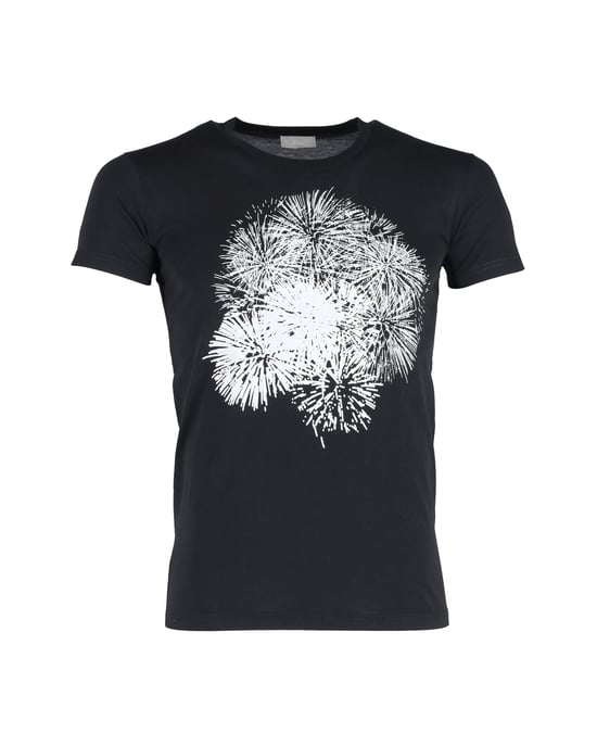 Christian Dior Firework Graphic T-shirt in zwart katoen - Image 1