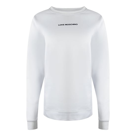 Love Moschino Small Logo White Sweatshirt - Image 1