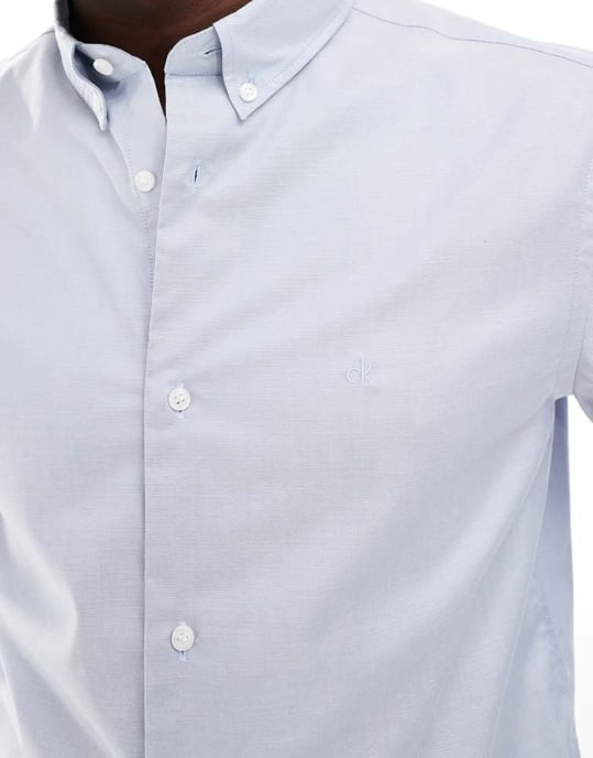 Calvin Klein oxford shirt in light blue - Image 4