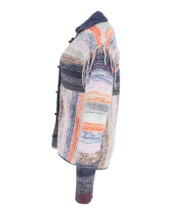 Acne Studios Karya Mouliné randig kofta i flerfärgad ull - Image 2