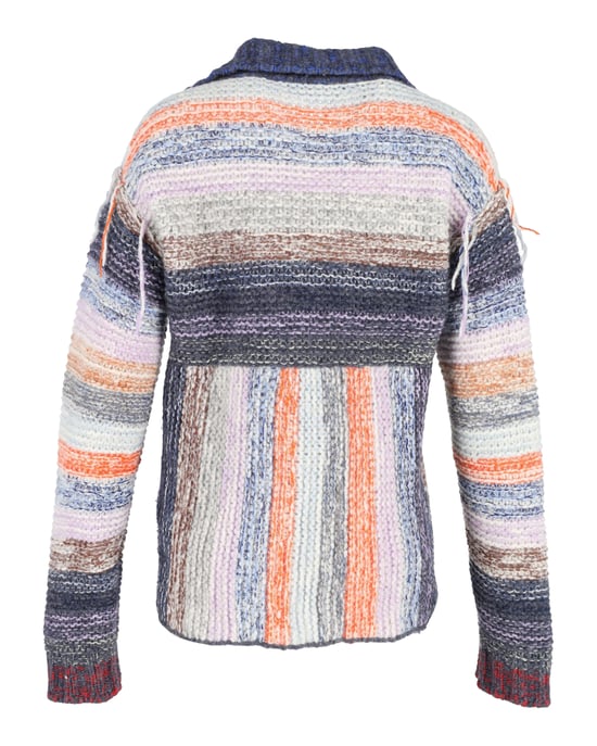 Acne Studios Karya Mouliné randig kofta i flerfärgad ull - Image 3