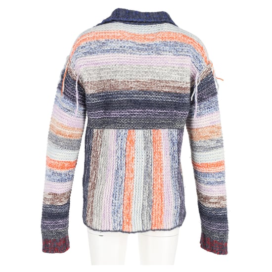 Acne Studios Karya Mouliné randig kofta i flerfärgad ull - Image 6