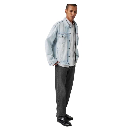 Levis Mens 501 Original Crash Courses Jeans (Grey) - Image 4