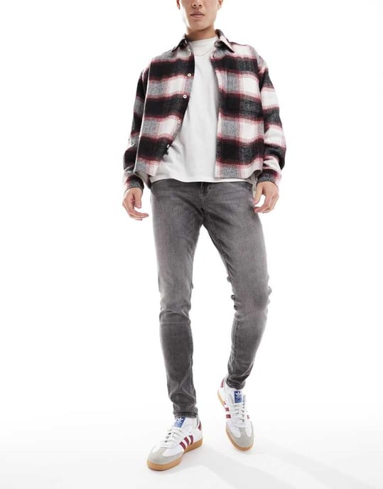 Jack & Jones Glenn slim tapered in grey wash - Image 2