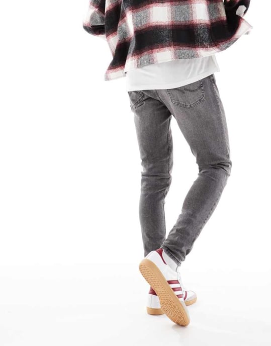 Jack & Jones Glenn slim tapered in grey wash - Image 4