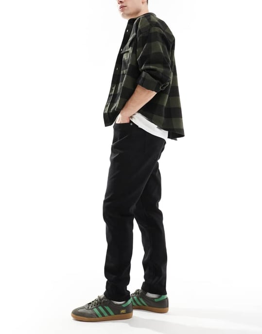 ONLY & SONS Rope slim tapered fit jeans in black - Image 3