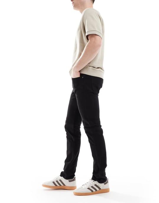 Lee Luke slim tapered jeans in rinse black - Image 2