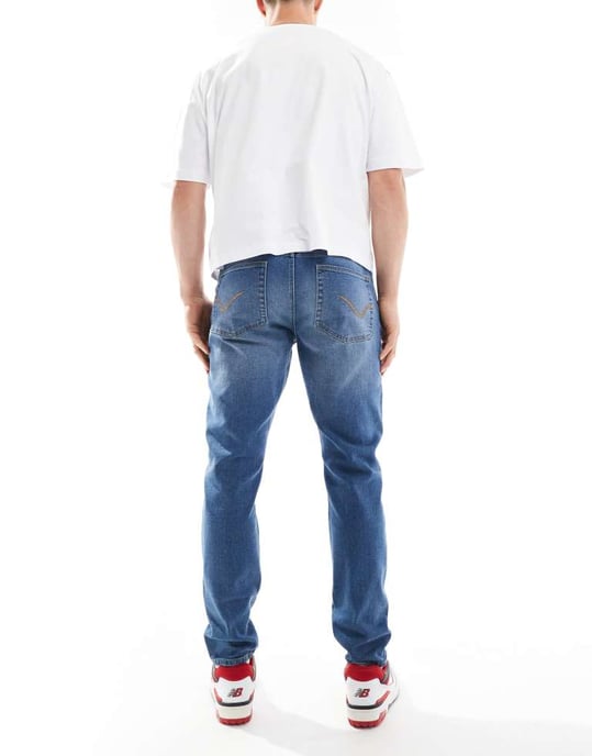 ONLY & SONS slim jeans in mid blue wash - Image 2