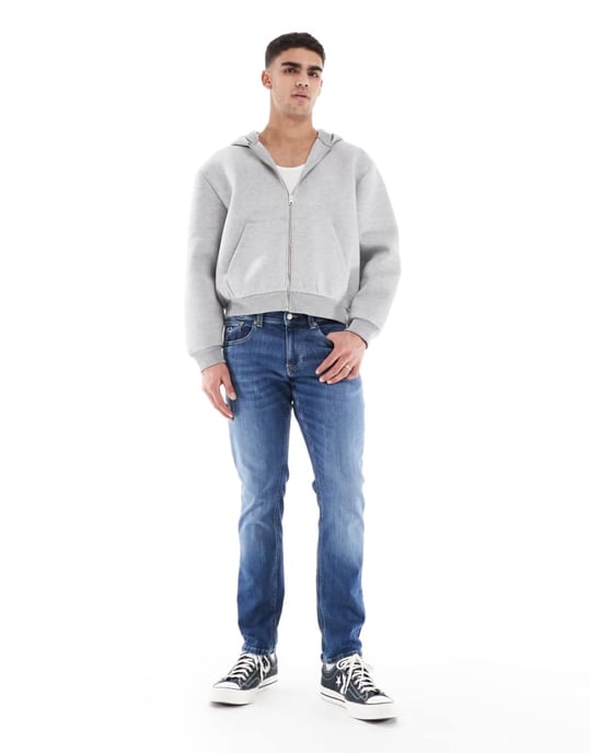 Tommy Jeans scanton slim fit jeans in mid wash - Image 1