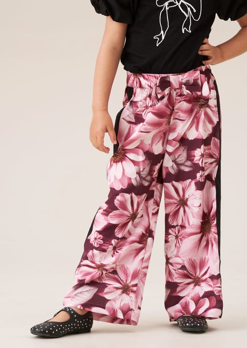 Estella Side Stripe Floral Trousers - Image 2