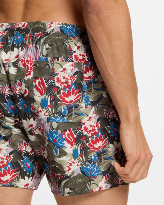 Piranha Swim Shorts in Dark Green - Image 2