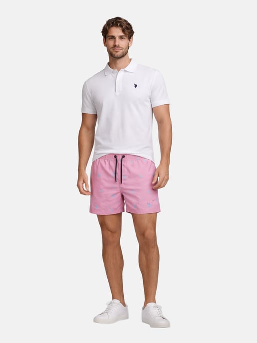 U.S. Polo Assn. heren zwemshort met allover logo design - Image 5