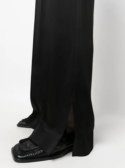 Satin afgewerkte wijde broek - Image 5