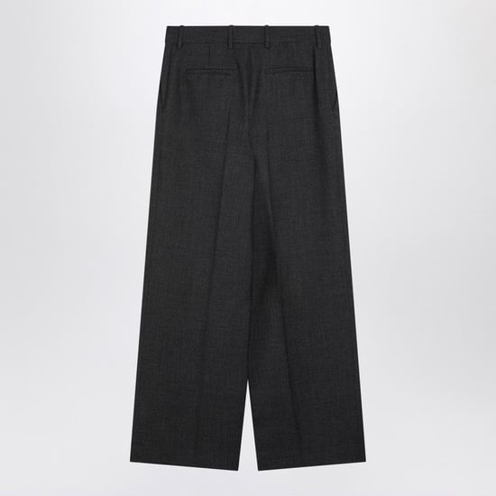 Donkergrijze Wollen Wijde Broek - Image 1