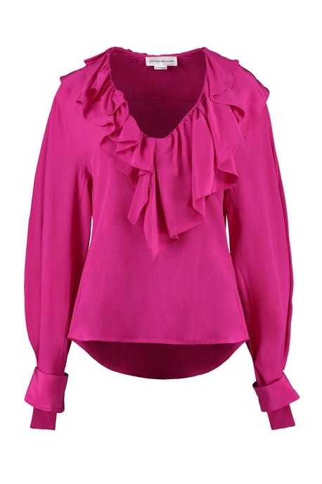 Ruffled Silk Blouse - Image 2