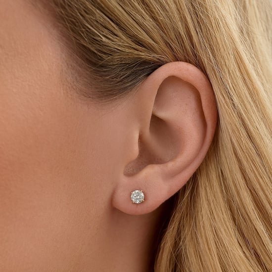 1.00ct, 9k Yellow Gold Lab Grown Diamond Stud Earrings - Image 2