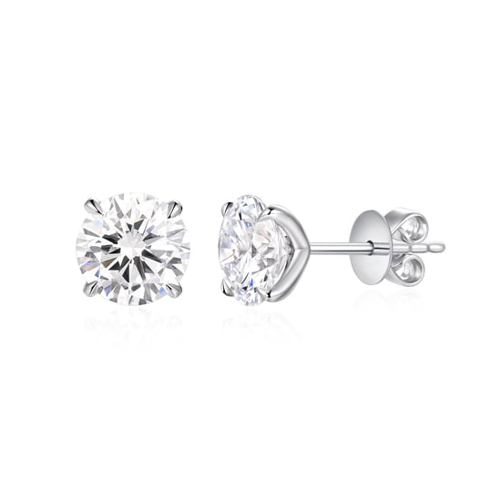 2.00ct, 9k White Gold Lab Grown Diamond Stud Earrings - Image 1